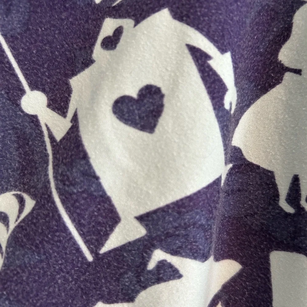 Lularoe Disney Alice in Wonderland Leggings Purple White Size Tall and Curvy TC